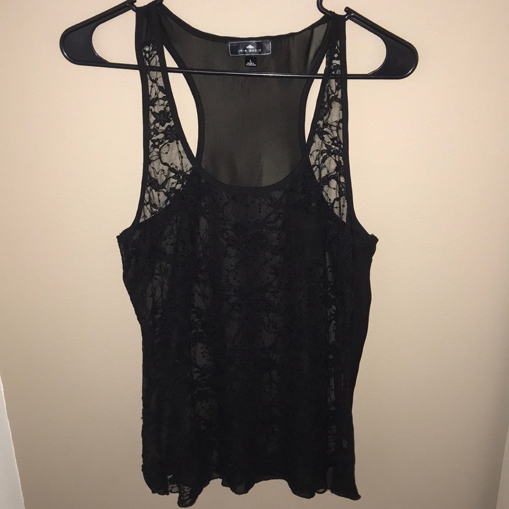 🔖♥️💌Iris Basic Sheer Tank Top